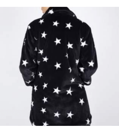 abrigo negro estrellas